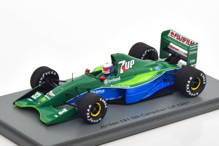 【楽天市場】スパーク 1/43 ジョーダン 191 カナダGP 1991 ガショーSpark 143 Jordan 191 GP