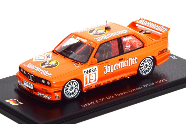 【楽天市場】スパーク 1/43 BMW M3 (E30) 19 DTM 1992 イェーガーマイスターハーネ 500台限定SPARK 1
