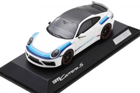 スパーク 1/43 ポルシェ 911 (992) カレラ S 2019年 ホワイト/ブルー 1000台限定 Spark 1:43 Porsche 911 (992) Carrera S YEAR 2019 white / blue limitation 1000 pcs