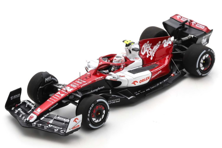スパーク 1/43 アルファロメオ C42 #24 10th イタリアGP フォーミュラ 1 2022 Zhou Guanyu Spark 1:43 Alfa Romeo C42 #24 10th Italy GP Formula 1 2022 Zhou Guanyu