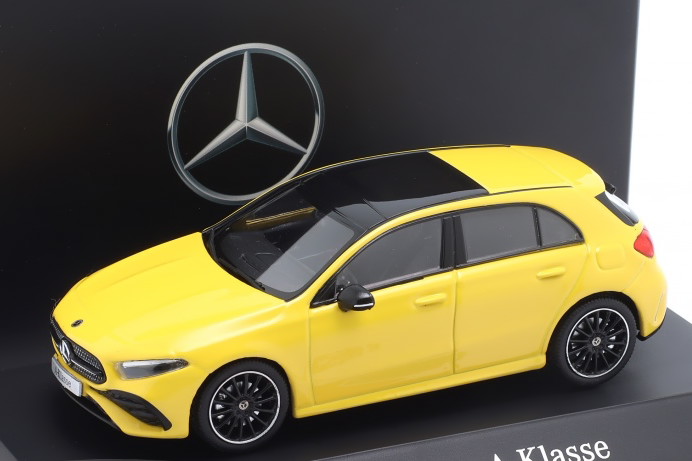 ぴかぴか光る 1/43 メルセデス ベンツ A社会階級 (W177) サンイエローSpark 1:43 Mercedes Benz A-Class(W177) sun yellow おもちゃ-車-ミニカー・トイカー