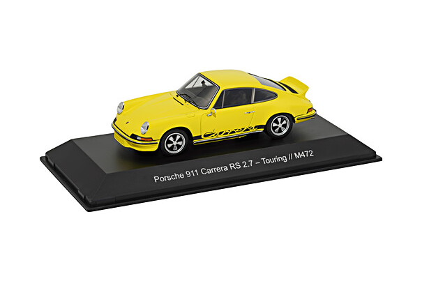 スパーク 1/43 ポルシェ カレラ RS 2.7 ツーリング (M472) イエロー/ブラック Spark 1:43 Porsche Carerra RS 2.7 Touring (M472) yellow / black