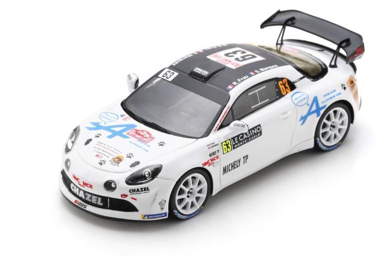 スパーク 1/43 アルピーヌ A110 ラリーRGT #63 ラリーモンテカルロ 2023 Frau, MarquezSpark 1:43 Alpine A110 Rally RGT #63 Rallye Monte Carlo 2023 Frau, Marquez｜Reowide モデルカー カタログ SHOP
