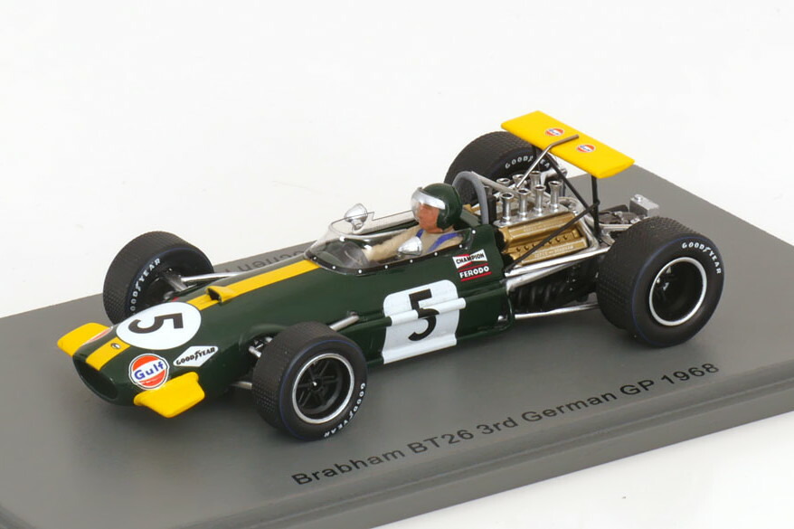 ぴかぴか光る 1/43 ブラバム BT26 ＦＲＧGP 1968 Rindt SPARK 1:43 Brabham BT26 GP Germany 1968 Rindt