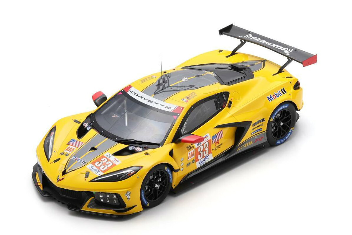 スパーク 1/18 シボレー コルベット C8.R 5.5L V8 チームコルベット レーシング #33 優勝 LMGTEクラス ル・マン2023Spark 1:18 CHEVROLET CORVETTE C8.R 5.5L V8 TEAM CORVETTE RACING N33 WINNER LMGTE CLASS 24h LE MANS 2023 N.CATSBURG/B.KEATING/N.VARRONE|Reowide モデルカー カタログ SHOP