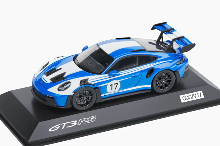 ポルシェ特注 スパーク 1/43 ポルシェ 911/992 GT3 RS ザルツブルク #17 ブルー/ホワイト 917台限定Spark 1:43 Porsche 911/992 GT3 RS Salzburg #17 blue/white limited 917 pcs|Reowide モデルカー カタログ SHOP