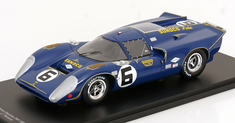 スパーク 1/18 ローラ T70 MK3 #6 優勝 デイトナ24時間 1969 Donohue/Parsons Spark 1:18 Lola T70 MK3 #6 Winner 24h Daytona 1969 Donohue/Parsons with ShowCase｜Reowide モデルカー カタログ SHOP