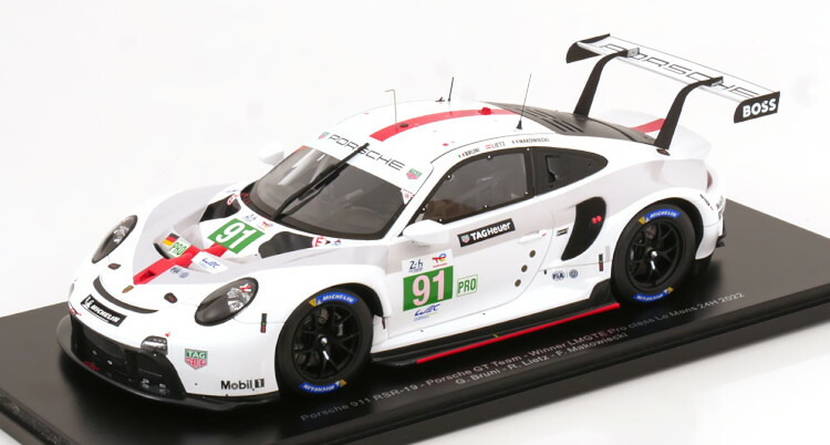 ポルシェRSR3.0 1/18 スパーク Spark 1:18 ポルシェ911 GT3 RSR＃1マンタイレーシングウィナー