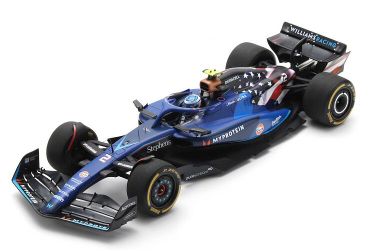 スパーク 1/18 ウィリアムズ FW45 #2 10位 アメリカGP フォーミュラ1 2023 ウィリアムズ レーシング ローガン サージェント ドライバーフィギュア・Spark 1:18 Williams FW45 #2 10th USA GP Formula 1 2023 L.Sargeant With figure and display case|Reowide モデルカー カタログ SHOP