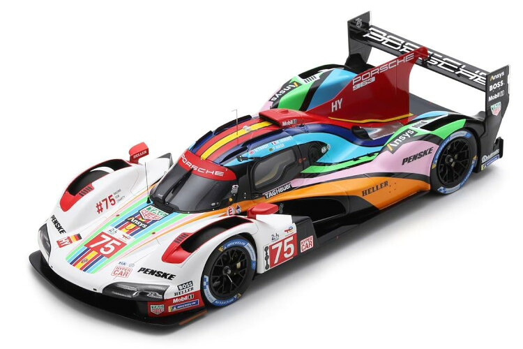 スパーク 1/18 ペンスキー ポルシェ 963 #75 ル・マン24時間レース 2023 ポルシェ ペンスキー モータースポーツ マシュー ジャミネ/フェリペ ナスル/ニック タンディ ショーケース付き Spark 1:18 Penske Porsche 963 #75 24h LeMans 2023 With display case