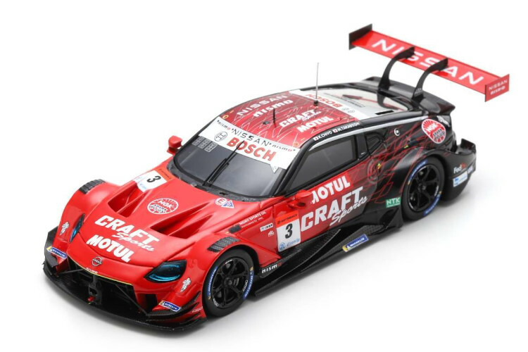 sparkスーパーGT2023ニスモミニカー3号車、23号車セット Spark 18SGT003 1/18 MOTUL AUTECH Z No.23 NISMO GT500 SUPER