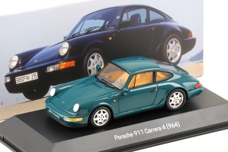 スパーク 1/43 ポルシェ 911 964 カレラ 4 クーペ アマゾン グリーン MAP ポルシェミュージアム Spark 1:43 Porsche 911 964 Carrera 4 Coupe Amazon green MAP Porsche Museum