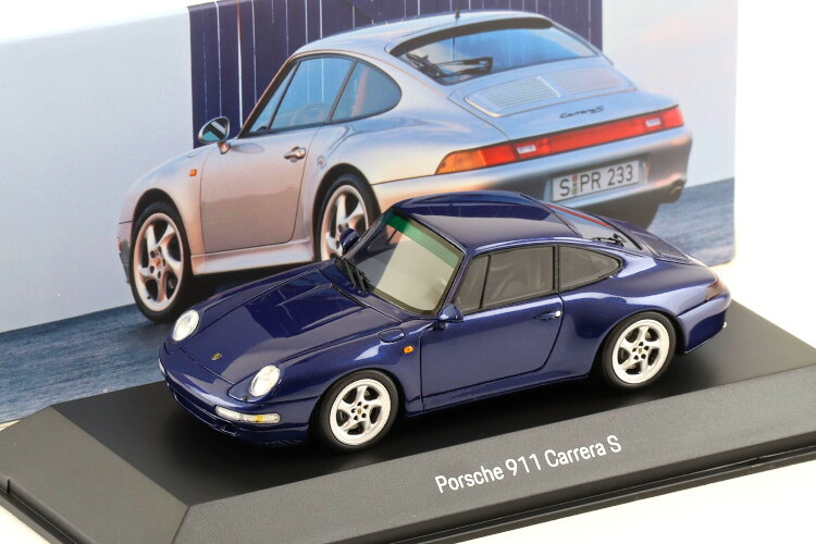 スパーク 1/43 ポルシェ 911 993 カレラ S クーペ ゼニスブルーメタリック MAP ポルシェミュージアムSpark 1:43 Porsche 911 993 Carrera S Coupe Zenith blue metallic MAP Porsche Museum|Reowide モデルカー カタログ SHOP