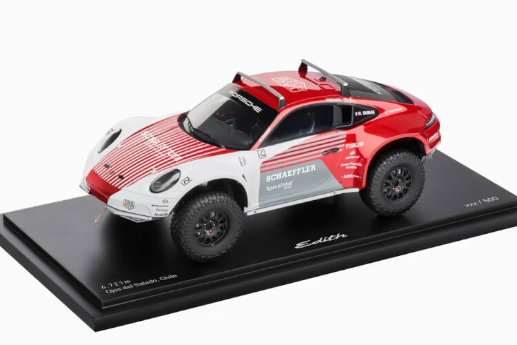 ポルシェ特注 スパーク 1/18 ポルシェ 911 オフロード エディット 高度記録 チリ 2023 6734m 500台限定Spark 1:18 Porsche 911 Offroad Edith Altitude record Chile 2023 6734m Limitation 500 pcs case｜Reowide モデルカー カタログ SHOP