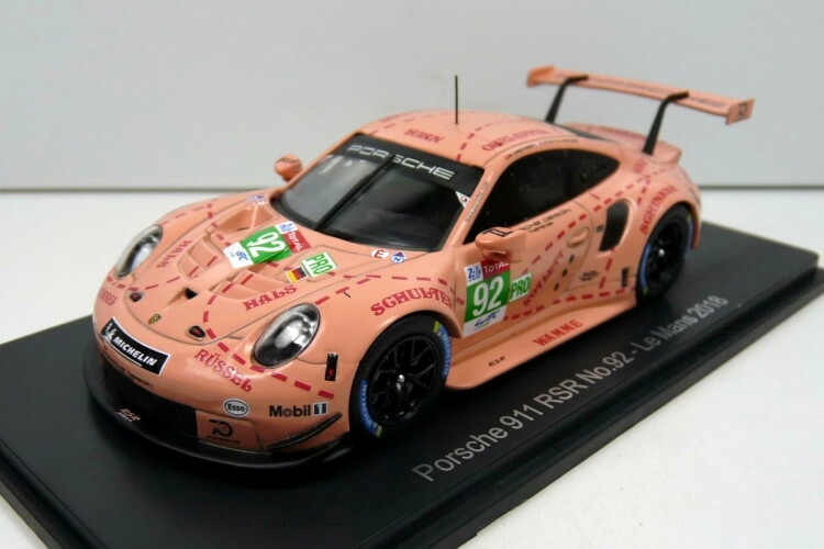 スパーク 1/43 ポルシェ 911 RSR #92 ル・マン24時間 2018 ミカエル クリステンセンSpark 1:43 Porsche 911 RSR N92 24 Heures Mans 2018 M. Christensen