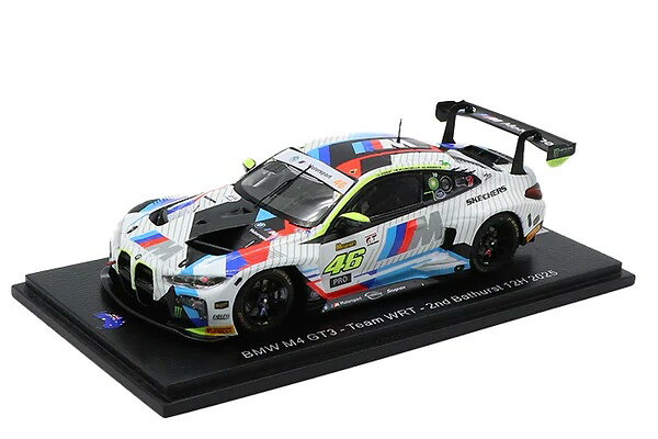 ぴかぴか光る 1/43 BMW M4 GT3 #46 野球クラブ WRT 2位 バサースト12第四次元 2025 バレンティーノ ロッシ/シャルル ウェルツ/ラファエル マルチェッロSpark 1:43 BMW M4 GT3 N46 Team WRT 2nd Bathurst 12H 2025