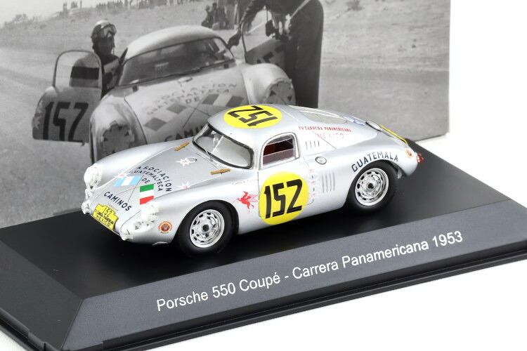 スパーク 1/43 ポルシェ 550 クーペ #152 カレラ パナメリカーナ 1953 Jos・・ Herrarte Ariano/Carlos Gonzales Spark 1:43 Porsche 550 Coupe #152 Carrera Panamericana 1953 Jos・・ Herrarte Ariano/Carlos Gonzales
