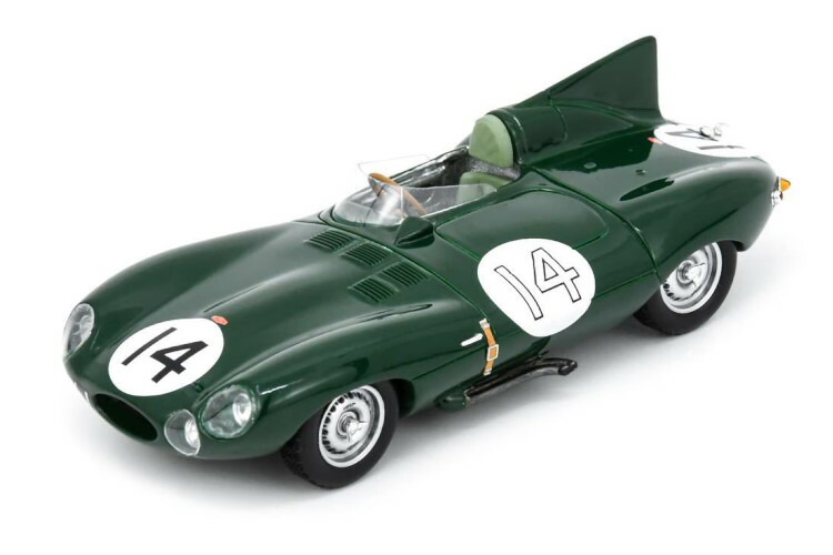 スパーク 1/43 ジャガーDタイプ #14 2位 ル・マン24時間 1954 ダンカン ハミルトン/トニー ロルト Spark 1:43 Jaguar D-Type #14 2nd 24h LeMans 1954 Duncan Hamilton/Tony Rolt