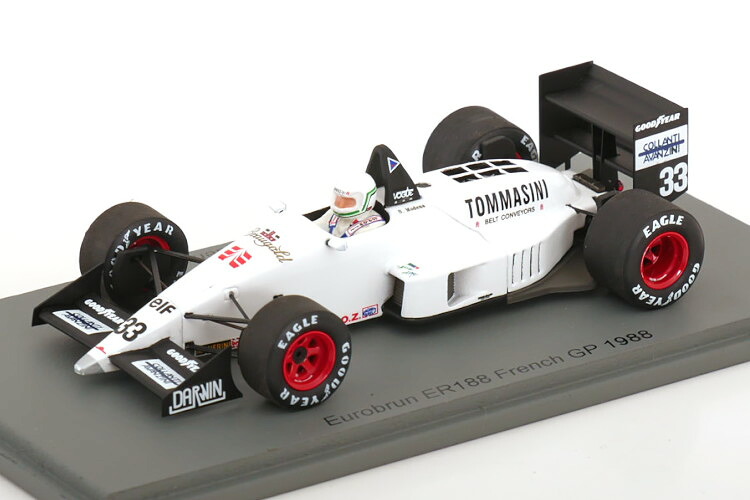 スパーク 1/43 ユーロブルン ER188 #33 1988 フランスGP ステファノ モデナSpark 1:43 Eurobrun ER188 N33 GP France 1988 Stefano Modena｜Reowide モデルカー カタログ SHOP