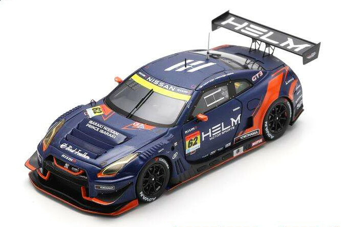 スパーク 1/43 日産 GT-R チーム ヘルムモータースポーツ #62 GT300クラス スーパーGT 2024 平手晃平／平木湧也／平木玲次 Spark 1:43 NISSAN GT-R TEAM HELM MOTORSPORTS N62 GT300 CLASS SUPER GT 2024 KOHEI HIRATE/YUYA HIRAKI/REIJI HIRAKI