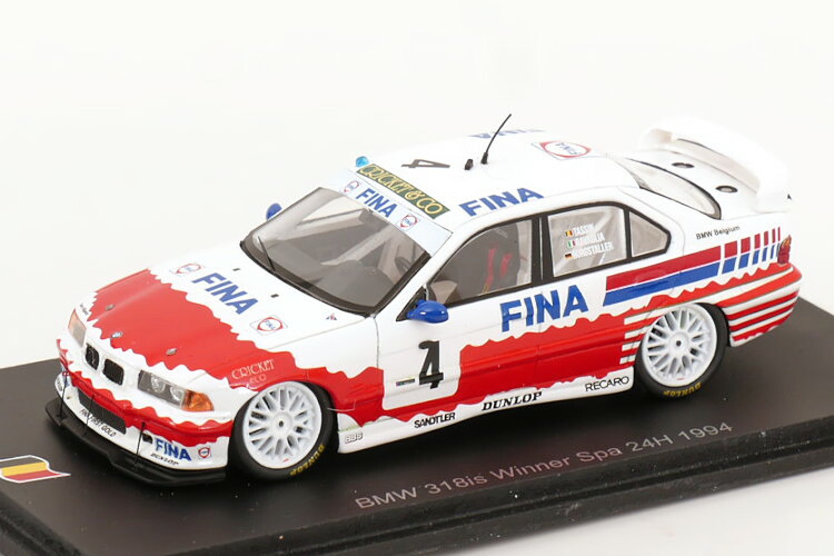 スパーク 1/43 BMW 318is 優勝車 #4 スパ24時間 1994 タッシン/ラバリア/Burgstaller Spark 1:43 BMW 318is Sieger N4 24h Spa 1994 Tassin/ravaglia/Burgstaller mit Decals