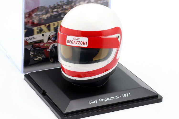スパーク 1/5 ヘルメット #5 スクーデリア フェラーリ フォーミュラ1 1971 クレイ レガツォーニ Spark 1:5 Helmet N5 Scuderia Ferrari Formula 1 1971 Clay Regazzoni