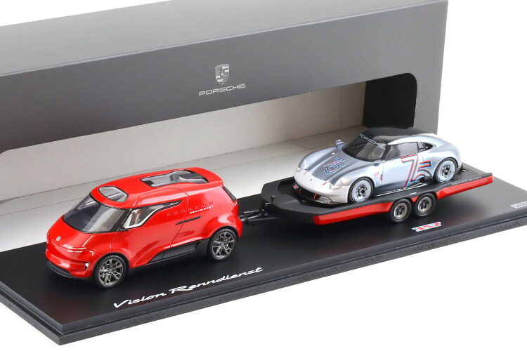 ポルシェ特注 スパーク 1/43 ポルシェ ビジョン レンンディーンスト & ポルシェ ビジョン 357 2台セット Spark 1:43 Porsche Vision Renndienst Porsche Vision 357 2SET with Showcase｜Reowide モデルカー カタログ SHOP