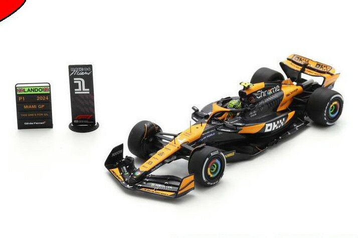 スパーク 1/43 マクラーレン MCL38 #4 マイアミグランプリ優勝 フォーミュラ1 2024 ランド ノリス Spark 1:43 McLaren MCL38 N4 Winner Miami GP Formula 1 202 Lando Norris