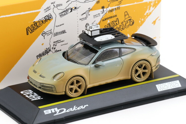 1/43 特注 スパーク ポルシェ 911(992) ダカール シェイドグリーン Amazon | スパーク 1/43 ミニカー 911 992 ダカール クーペ