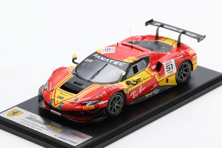 ぴかぴか光る 1/43 フェラーリ 296 GT3 #51 スパ24第四次元2位 2024 アレッサンドロ ピエール グイディ/ダビデ リゴン/アレッシオ ロべーラSpark 1:43 Ferrari 296 GT3 N51 2nd 24h Spa 2024 Alessandro Pier Guidi/Davide Rigon/Alessio Rovera