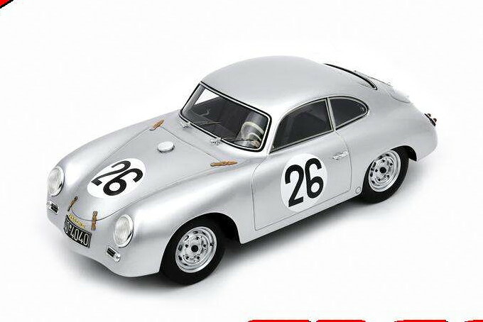 スパーク 1/18 ポルシェ 356 #26 ル・マン24時間 1956 Nathan/Gl・・ckler ショーケース付き Spark 1:18 Porsche 356 N26 24h Le Mans 1956 Nathan/Gl・・ckler with ShowCase