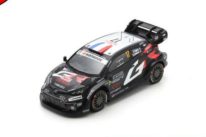 ぴかぴか光る 1/43 トヨタ GRヤリス Rally1 #17 ラリーモンテカルロ 2025 勝ちえる セバスチャン オジェ/ヴァンサン 幽客デSpark 1:43 Toyota GR Yaris Rally1 N17 Winner Rallye Monte Carlo 2025 S・・bastien Ogier/Vincent Landais