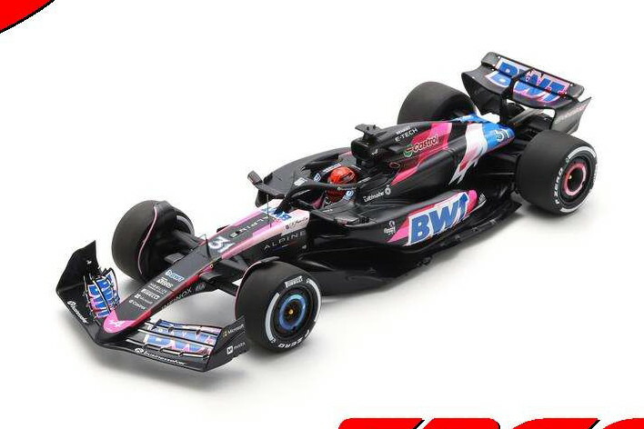 スパーク 1/18 アルピーヌ A524 #31 バーレーングランプリ フォーミュラ1 2024 エステバン オコン ドライバーフィギュア付き Spark 1:18 Alpine A524 N31 Bahrain GP Formula 1 2024 Esteban Ocon With driver figure