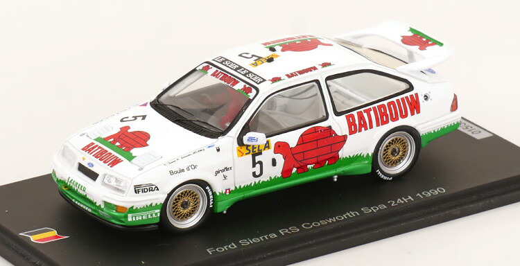 スパーク 1/43 フォード シエラ RSコスワース #5 スパ24時間 1990 タッシン/Semoulin/アダムス 300台限定Spark 1:43 Ford Sierra RS Cosworth N5 24h Spa 1990 Tassin/Semoulin/Adams Limited Edition 300 pcs｜Reowide モデルカー カタログ SHOP
