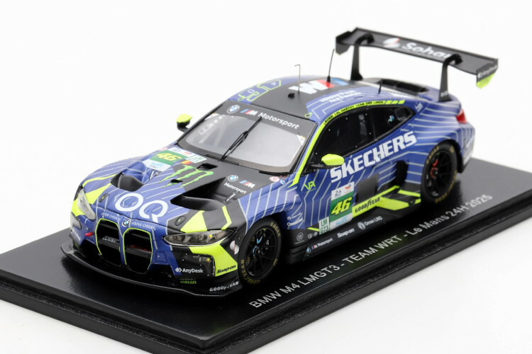 ぴかぴか光る 1/43 BMW M4 GT3 #46 ル・マン24第四次元 2025 アフマド アル ハーティ/バレンティーノ ロッシ/ケルビン キャラバン デル リンデSpark 1:43 BMW M4 GT3 N46 24h LeMans 2025 Ahmad Al Harthy/Valentino Rossi/Kelvin van der Linde