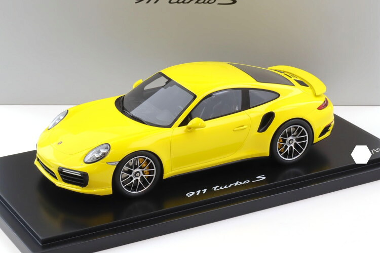 ポルシェ特注 スパーク 1/18 ポルシェ 911 991.2 ターボ S クーペ レーシング イエロー Spark 1:18 Porsche 911 991.2 Turbo S Coupe Racing yellow