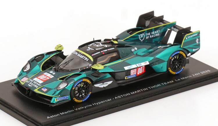 スパーク 1/43 アストン マーティン ヴァルキリー ハイパーカー #007 ル・マン24時間 2025 ティンクネル/ギャンブル/ガンSpark 1:43 Aston Martin Valkyrie Hypercar N007 24h Le Mans 2025 Tincknell/Gamble/Gunn｜Reowide モデルカー カタログ SHOP