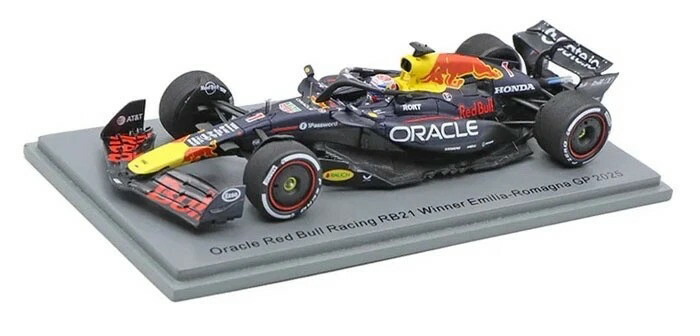 ぴかぴか光る 1/43 赤いことブル RB21 算式1 #1 勝ちとる イモラグランプリ 2025 マックス フェルスタッペンSpark 1:43 Red Bull RB21 F1 N1 Winner Imola GP 2025 Max Verstappen ミニカー・トイカー-おもちゃ