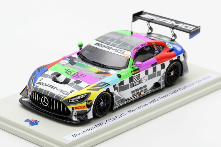 スパーク 1/43 メルセデス-AMG GT3 EVO #888 メルセデス-AMG チーム GMR バサースト12時間 2025 マロ エンゲル/マキシム マルタン/ミカエル グルニエSpark 1:43 Mercedes-AMG GT3 EVO N888 Mercedes-AMG Team GMR Bathurst 12H 2025｜Reowide モデルカー カタログ SHOP