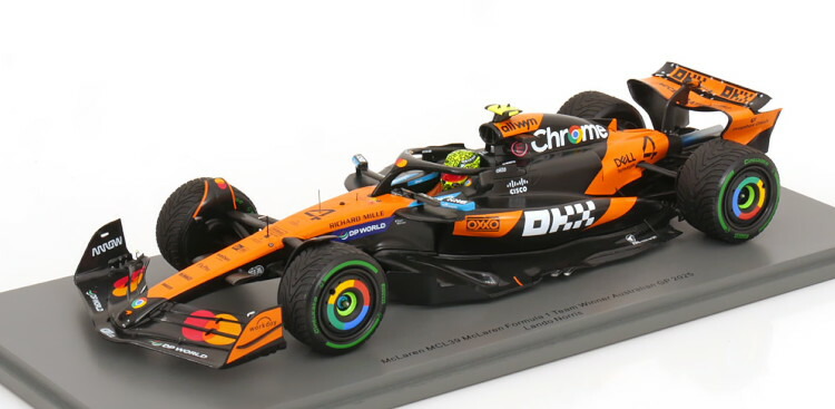 スパーク 1/18 マクラーレン MCL39 #4 オーストラリアグランプリ ワールドチャンピオン 2025 ノリスSpark 1:18 McLaren MCL39 N4 GP Australia World Champion 2025 Norris with ShowCase|Reowide モデルカー カタログ SHOP