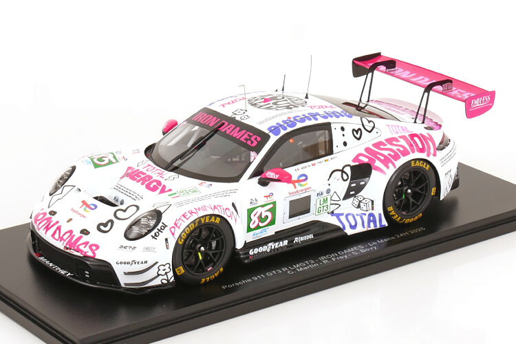 スパーク 1/18 ポルシェ 911 GT3 R アイアンダムス #85 ル・マン24時間 2025 マーティン/フライ/ボビーSpark 1:18 Porsche 911 GT3 R Iron Dames N85 24h Le Mans 2025 Martin/Frey/Bovy with ShowCase|Reowide モデルカー カタログ SHOP