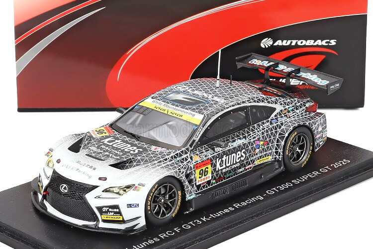 ぴかぴか光る 1/43 レクサス #96 GT300 Super GT 2025 Kチューンズ 一ころ Morio Nitta/Shinichi TakagiSPARK 1:43 Lexus RC F GT3 Team K-Tunes Racing #96 GT300 Class Super GT 2025 Morio Nitta Shinichi Takagi