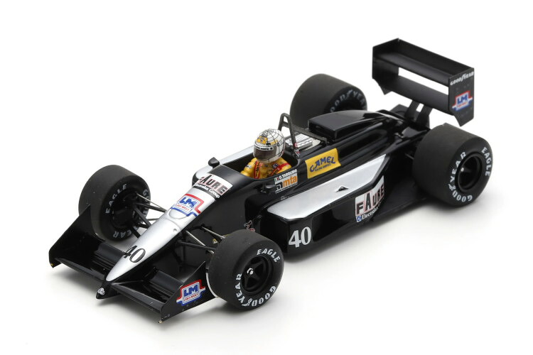 ぴかぴか光る 1/43 AGS #40 6位 メキシコ合衆国グランプリ 1989 ガブリエル タルクィーニSPARK 1:43 AGS JH23B No.40 6th Mexican GP 1989 Gabriele Tarquini
