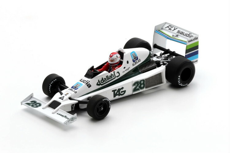ぴかぴか光る 1/43 ウィリアムズ #28 アルゼンチングランプリ 1979 粘土 レガツォーニSPARK 1:43 Williams FW06 No.28 Argentinian GP 1979 Clay Regazzoni