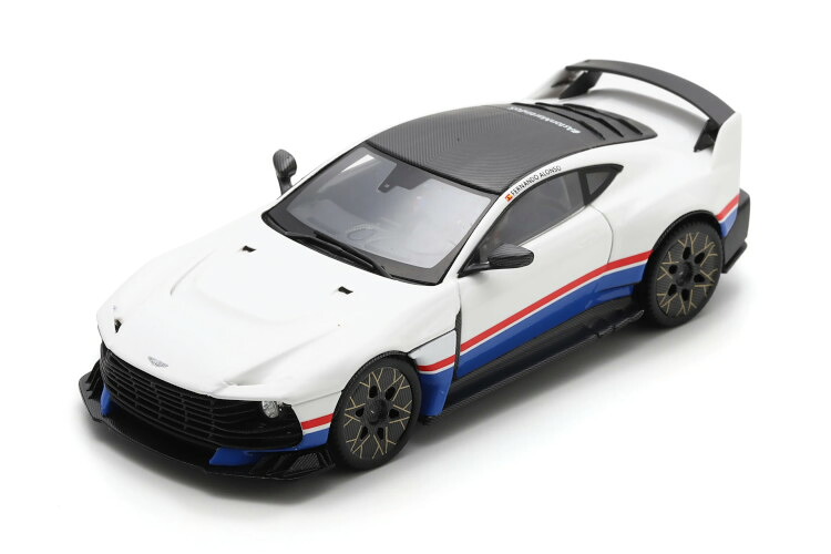 ぴかぴか光る 1/43 アストンマーチン ヴァリアント 好ましい白木 2024 白いこと 青碧 赤いことSPARK 1:43 Aston Martin Valiant Goodwood 2024 White Blue Red