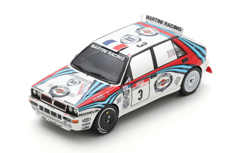 ぴかぴか光る 1/43 ランチア #3 勝ちとる Tour de Corse 1992 オリオール/オチェッリSPARK 1:43 Lancia Delta HF Integrale No.3 Winner Tour de Corse 1992 Auriol Occelli