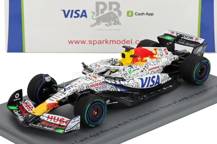 ぴかぴか光る 1/43 VCARB 02 #6 連合王国GP 数式1 2025 アイザック ハジャーSPARK 1:43 VCARB 02 #6 British GP Formula 1 2025 Isack Hadjar