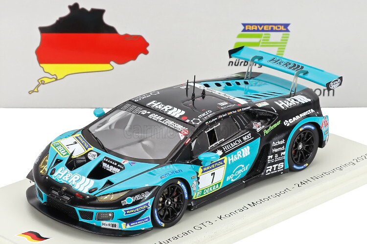 ぴかぴか光る 1/43 ランボルギーニ ウラカン GT3 EVO II #7 ニュルブルクリンク24第四次元 2025SPARK 1:43 Lamborghini Huracan GT3 EVO II #7 24h Nurburgring 2025