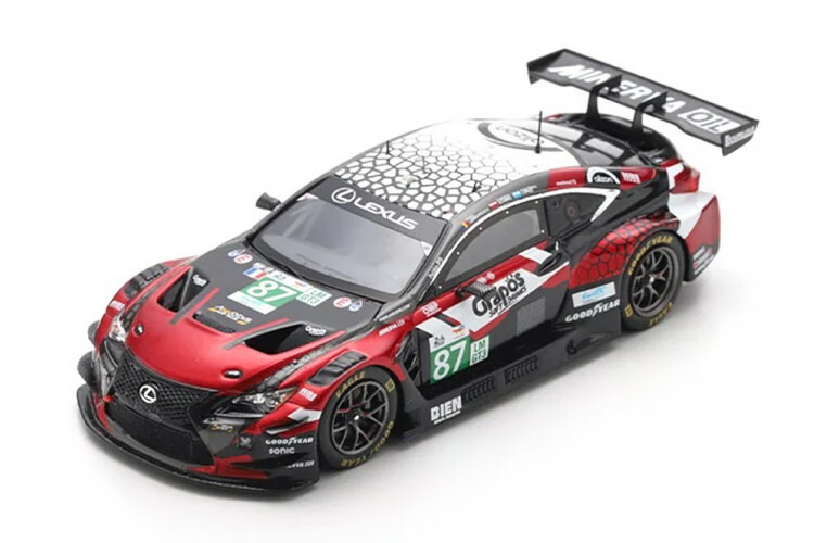 ぴかぴか光る 1/43 レクサス RC F GT3 #87 ル・マン24第四次元 2025 ロペス/シュミット/ウンブレスクSPARK 1:43 Lexus RC F GT3 #87 24h Le Mans 2025