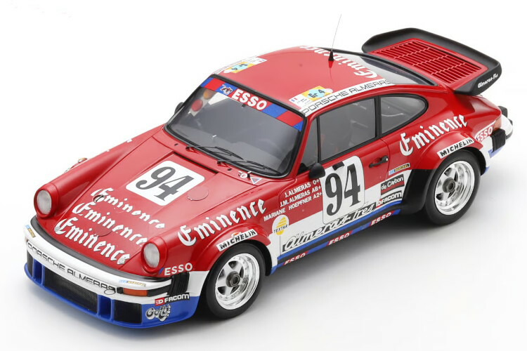ぴかぴか光る 1/18 ポルシェ 911 934 3.3L ターボ #94 ル・マン24第四次元 1980 アルメラス/アルメラス/ヘプフナーSPARK 1:18 Porsche 911 934 #94 1980